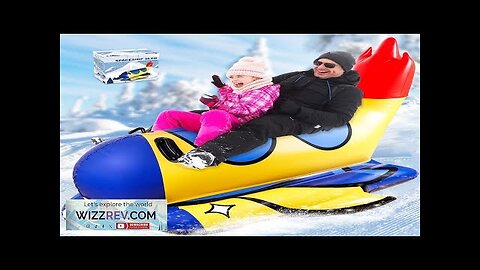 Snow Tube 64 Inch Super Large Inflatable Spaceship Snow Sled for Kids Review