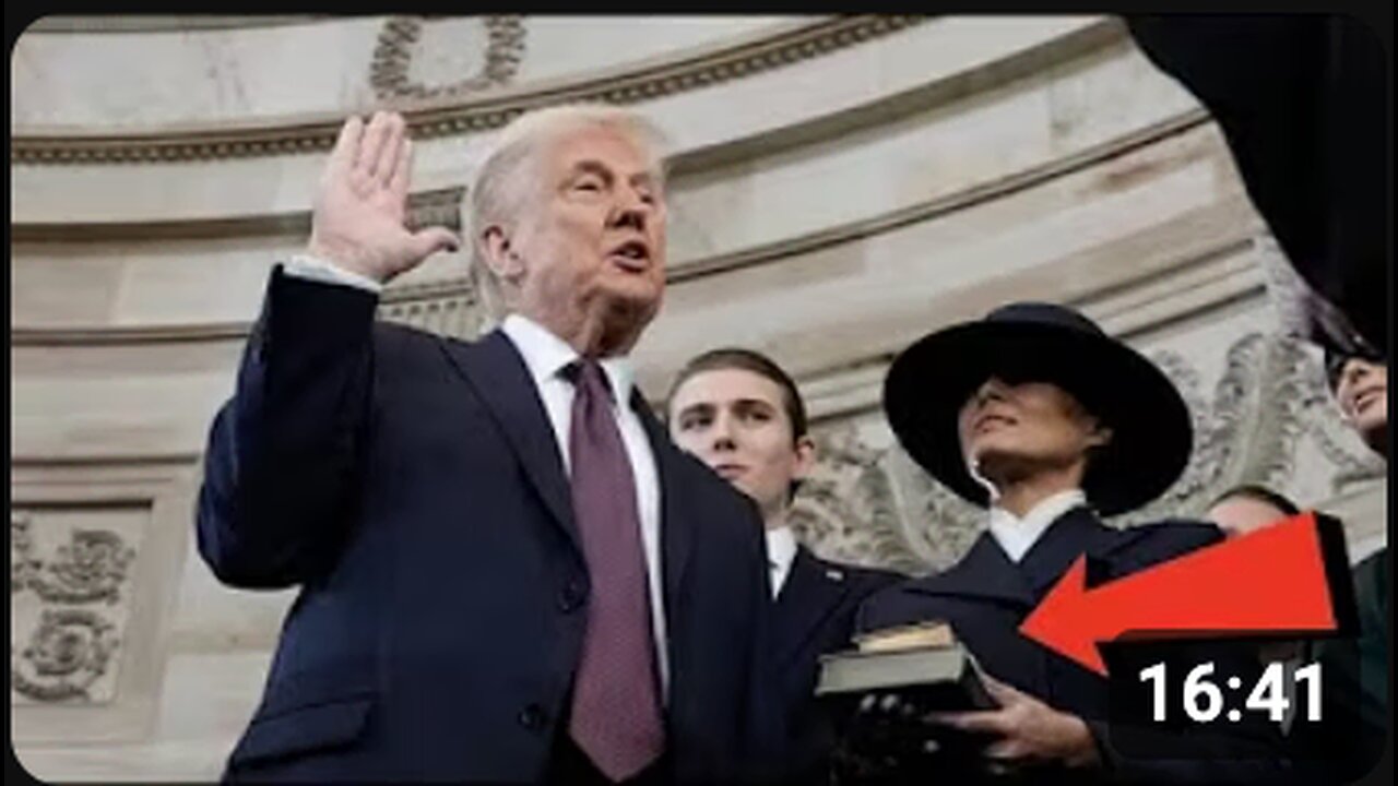 TRUMP REFUSES TO SWEAR ON THE BIBLE DURING HIS OATH THAT WAS AN "ELEVATION TO RANK OF GOD" RITUAL!