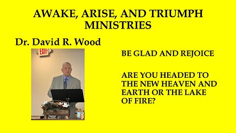 BE GLAD AND REJOICE