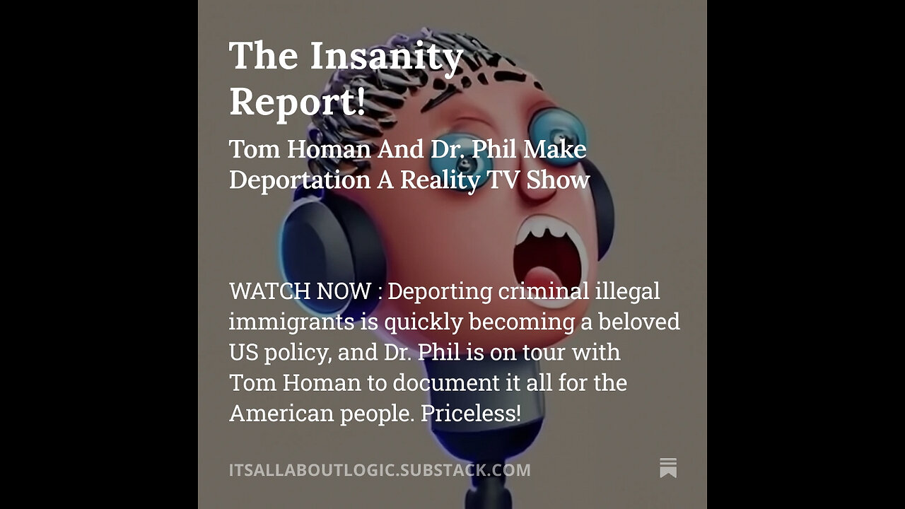 Tom Homan And Dr. Phil Make Deportation A Reality TV Show 😝