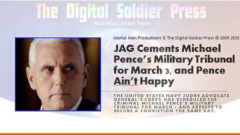 JAG Sets Mike Pence's Tribunal for March 3