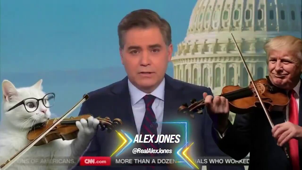 Alex Jones Says Goodbye To CNN's Most Famous Unintentional Comic, Jim Acosta