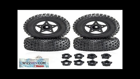 4PCS D232 Upgraded Off-Road Tires Wheels for 1/8 1/10 Short Course Truck Review