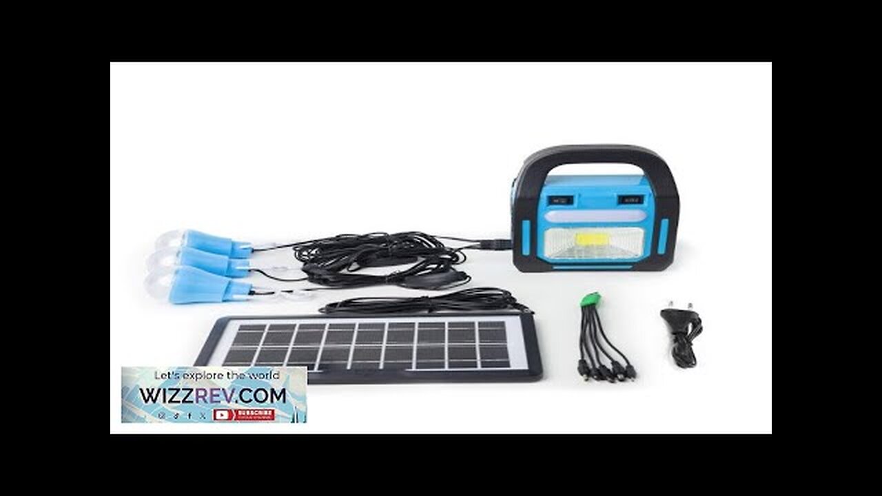 IPRee Solar Lighting System Solar LED Lights Emergency Power With Solar Panel Review