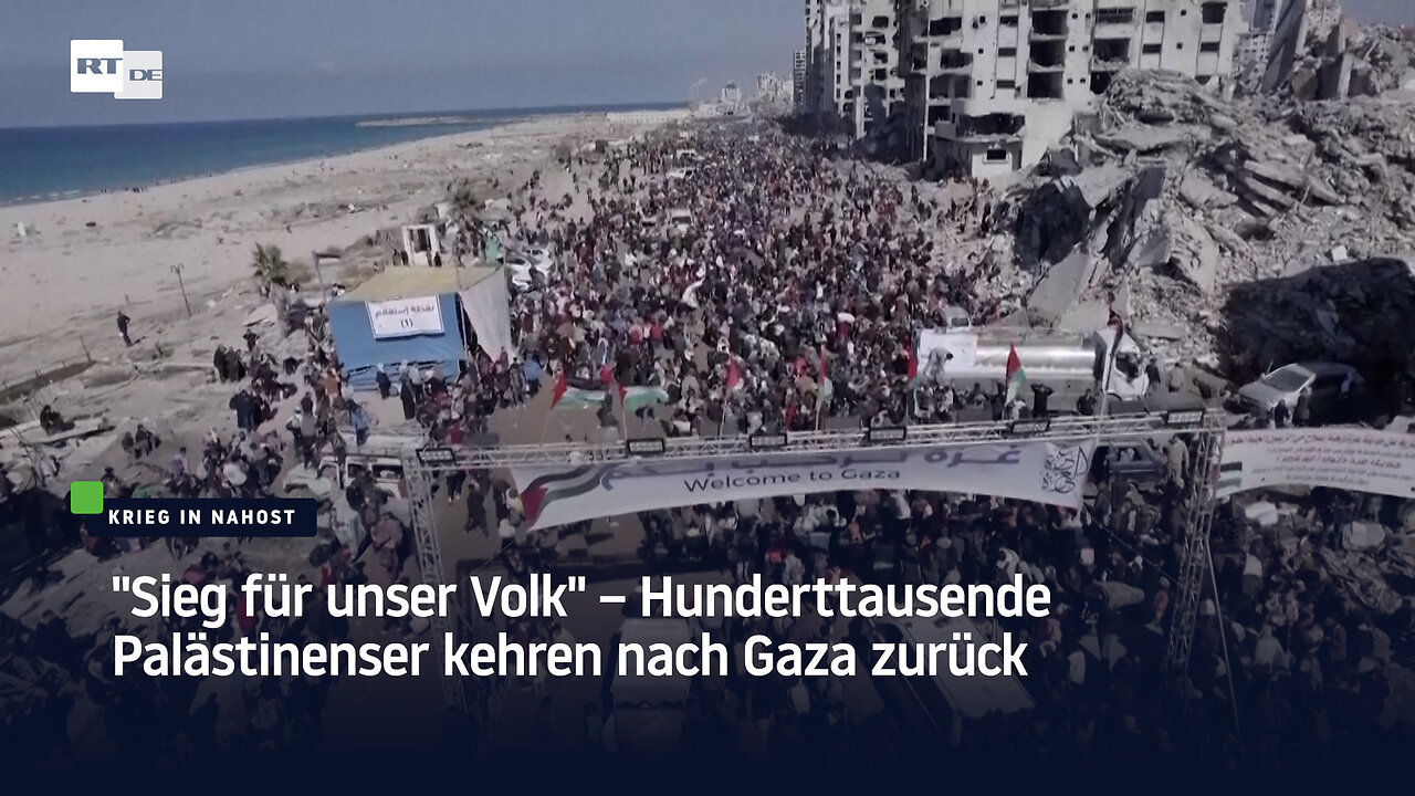 "Sieg für unser Volk" – Hunderttausende Palästinenser kehren nach Gaza zurück