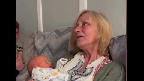 This grandma had the surprise of her life!