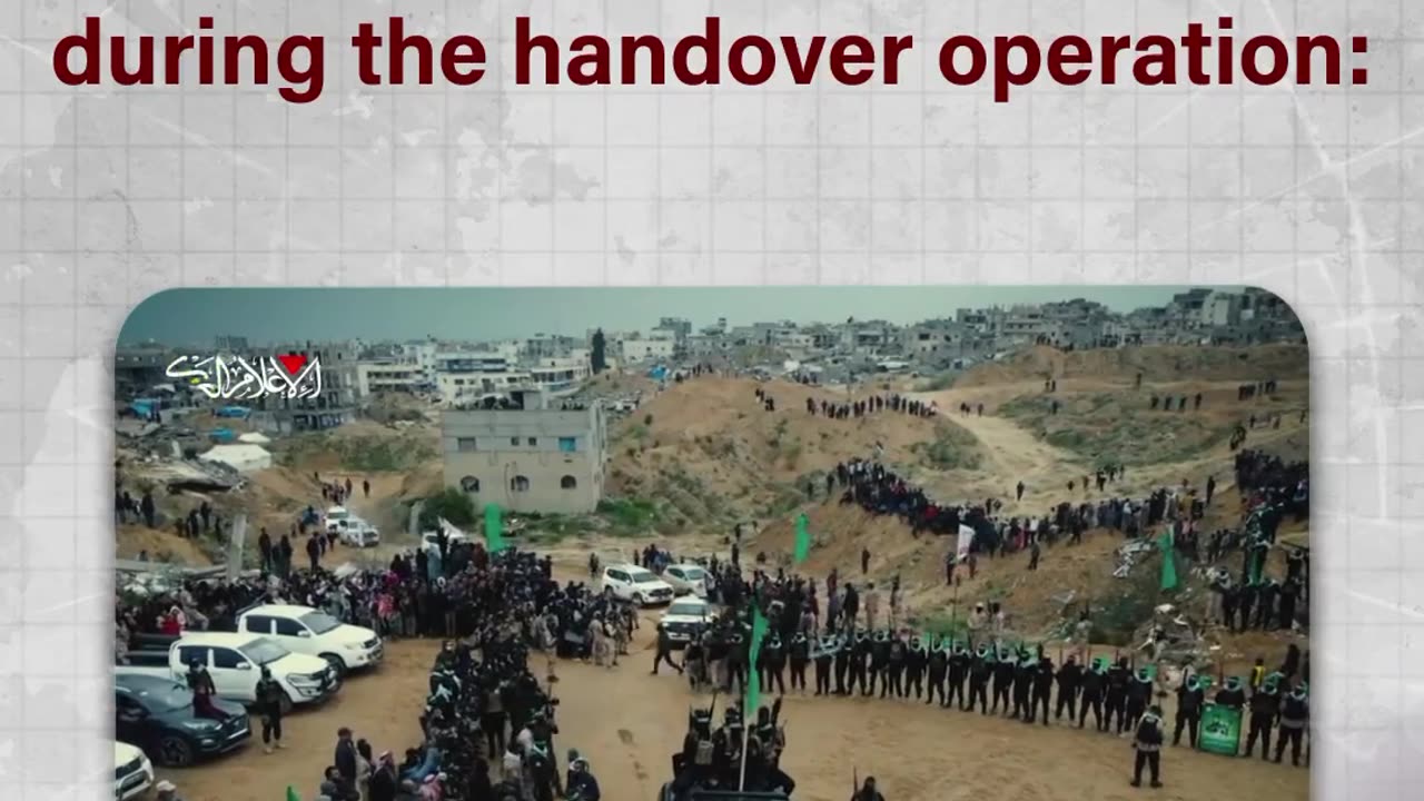 The Palestinian resistance delivered powerful messages during yesterday’s handover