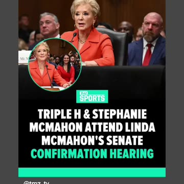 yesterday linda mcmahon was holding hearing she wants job of trump nominee soe 02/14/25