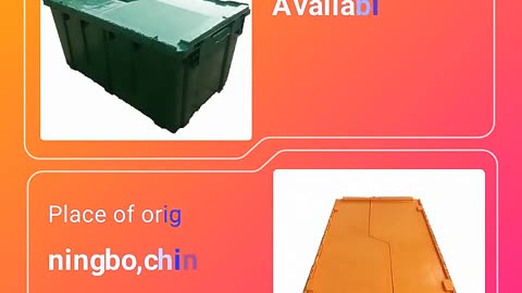 Heavy Duty Plastic Crate Factory-Produced Organizational Storage Boxes