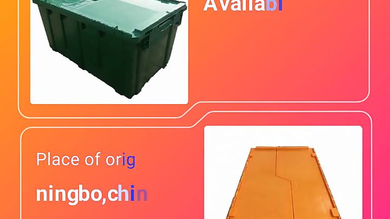 Heavy Duty Plastic Crate Factory-Produced Organizational Storage Boxes