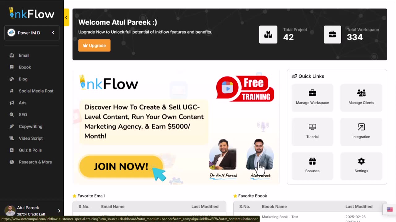 Inkflow Demo Review: AI-powered, human-sounding UGC content for all your writing projects.