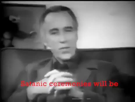 Christopher Lee years ago....The real war is against Satanists