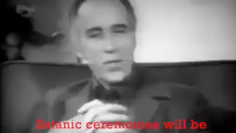 Christopher Lee years ago....The real war is against Satanists