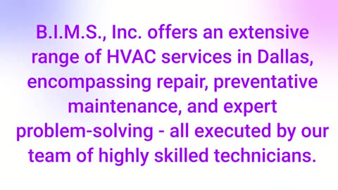 B.I.M.S., Inc. - Affordable HVAC Services in Dallas County, TX