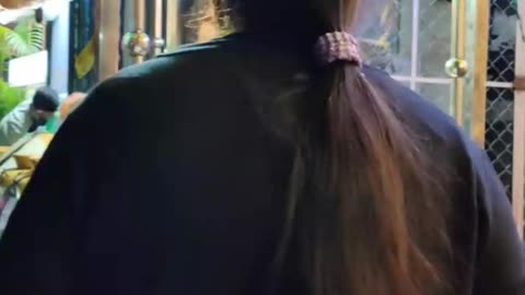 Street Long Hair Playing And Touching