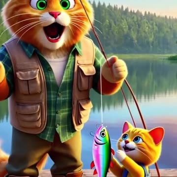 Cat true story in animation video