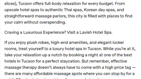 A Massage in Tucson for Every Budget