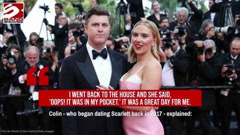 Colin Jost searched through '12 dumpsters of trash' to find Scarlett Johansson's engagement ring