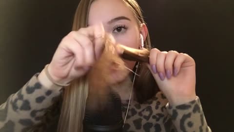 ASMR_ REPEATING _LOWER LASH LINE_ + HAIR SOUNDS