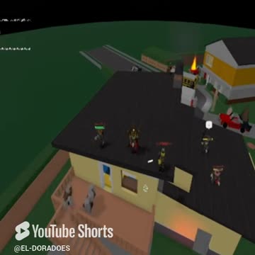 Roof Camping In NUKETOWN HUMANS VS ZOMBIES, ROBLOX 0.03