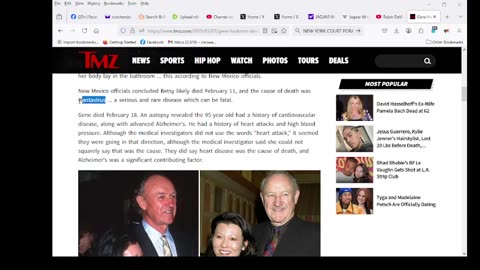 Gene Hackman Died a Week After Wife's Death He Died of Heart Disease, She Died From Hantavirus