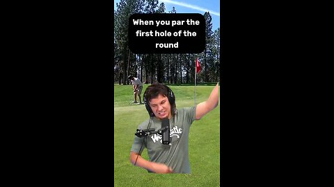 When you par the first hole of the round!😏