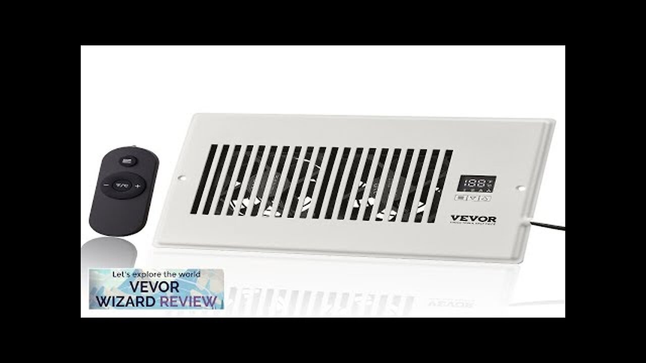 VEVOR Register Booster Fan Quiet Vent Booster Fan Fits 6” x 10” Review