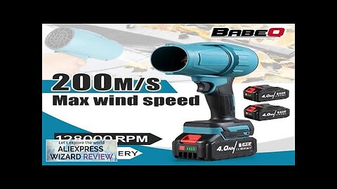 BABEQ 1500W Electric Jet Turbo Fan Blowers 200M/S Violent Car Dryer Handheld Review