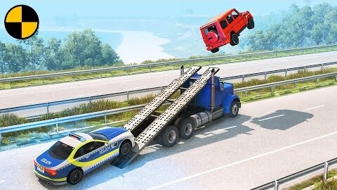 Cars VS Ramp Truck 😁 BeamNG Drive
