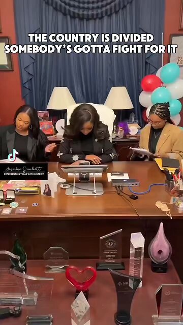 Jasmine Crockett and staff dancing to Kendrick Lamar! Is this proper behavior