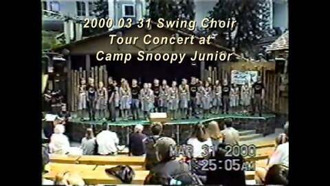 2000 03 31 Wolf Point High School Swing Choir Tour Concert at Camp Snoopy