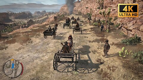 Cart Racing in Red Dead Redemption 4K 60FPS PC ULTRA - No Commentary