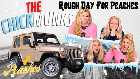 The Chickmunks: Rough Snow Day For Peaches- Michelle's 26 yr old Jeep Wrangler