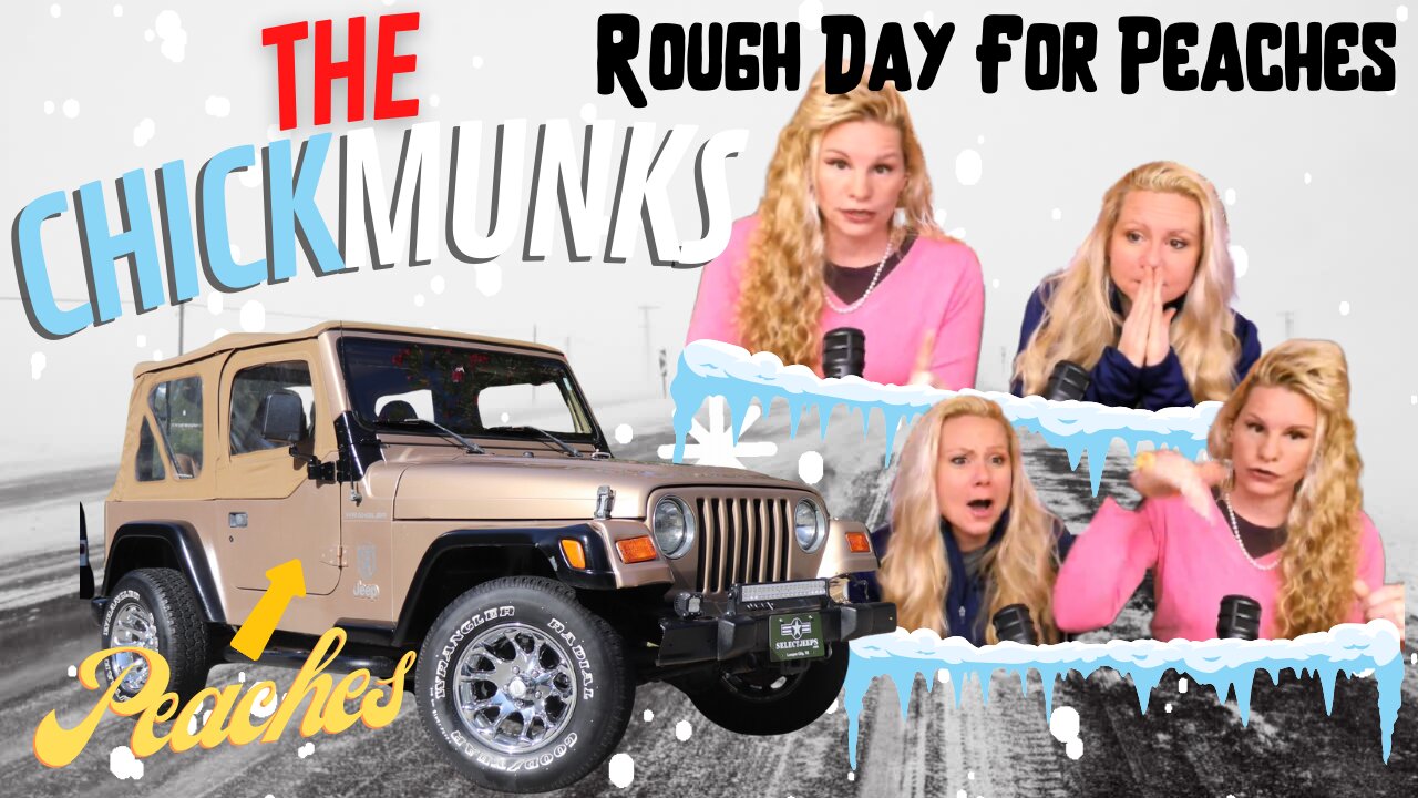 The Chickmunks: Rough Snow Day For Peaches- Michelle's 26 yr old Jeep Wrangler