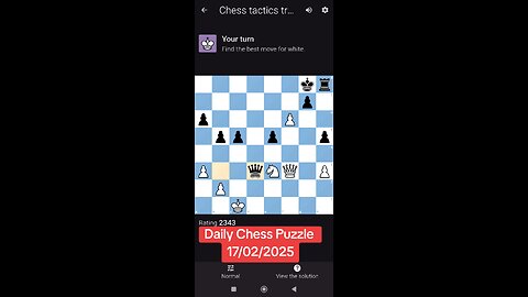 Daily Chess Puzzle 17/02/2025