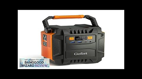 US Direct Gofort A201 Portable Power Station 200W(Peak 400W) Power Supply 172.8Wh Review