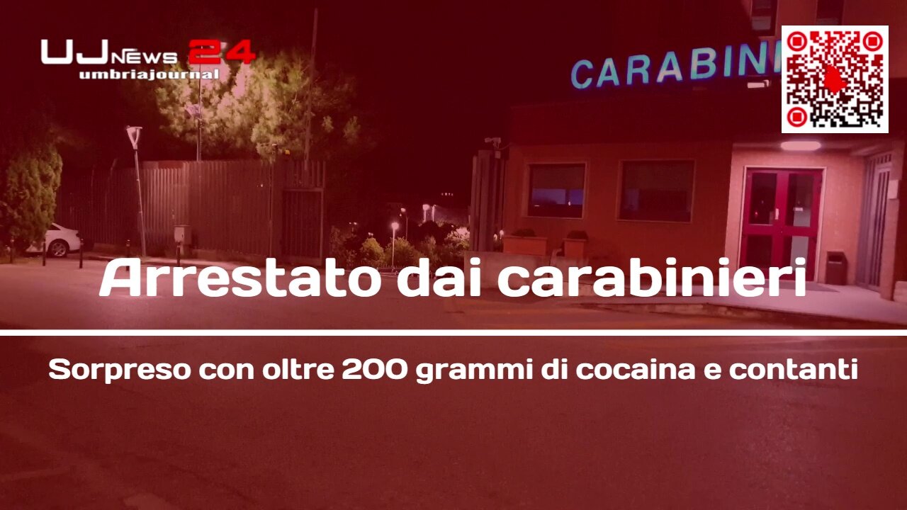 Arrestato dai carabinieri Sorpreso con oltre 200 grammi di cocaina e contanti