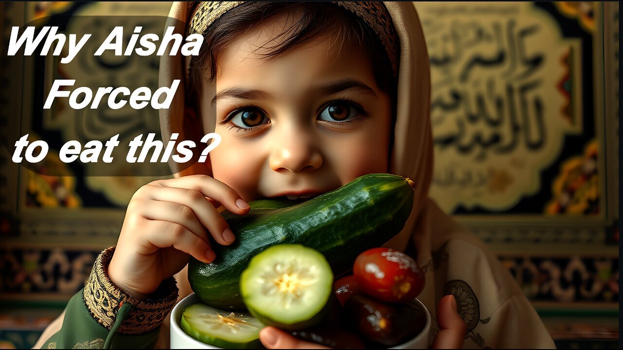 Why Prophet Muhammed's wife Aisha ate a lot of a cucumber and date? | Malay Subs |