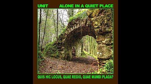 UNIT Alone In A Quiet Place.