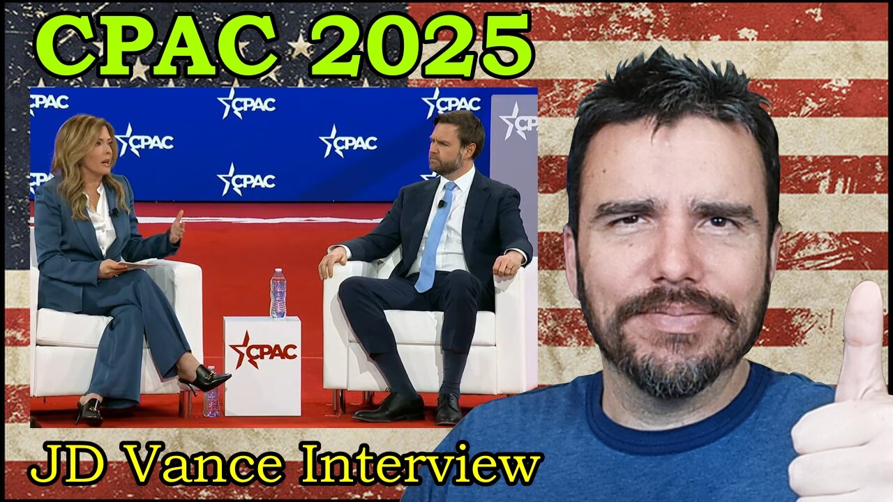 CPAC 2025 - "JD Vance Interview" Reaction! #cpac #cpac2025 #jdvance