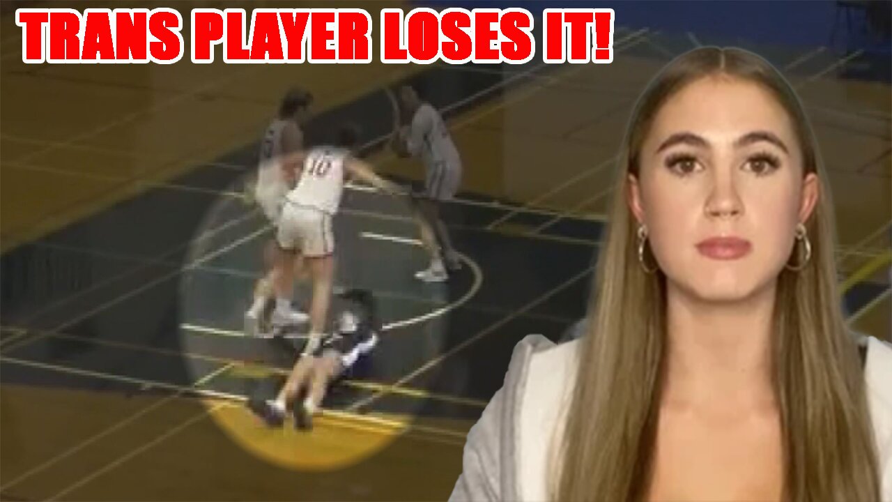 Transgender basketball PANICS! Refuses to play against a Christian girls team because of HARD FOULS!