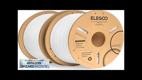 ELEGOO PLA Plus Filament 1.75mm White 2KG PLA+ Tougher and Stronger 3D Review