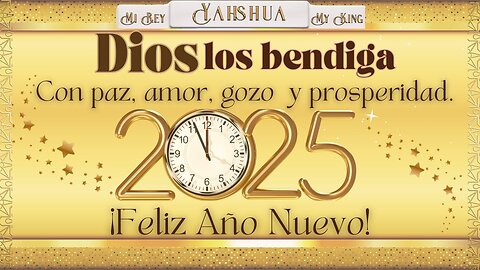 Palabra de Dios para el 2025. ¡Feliz y Bendecido Año!