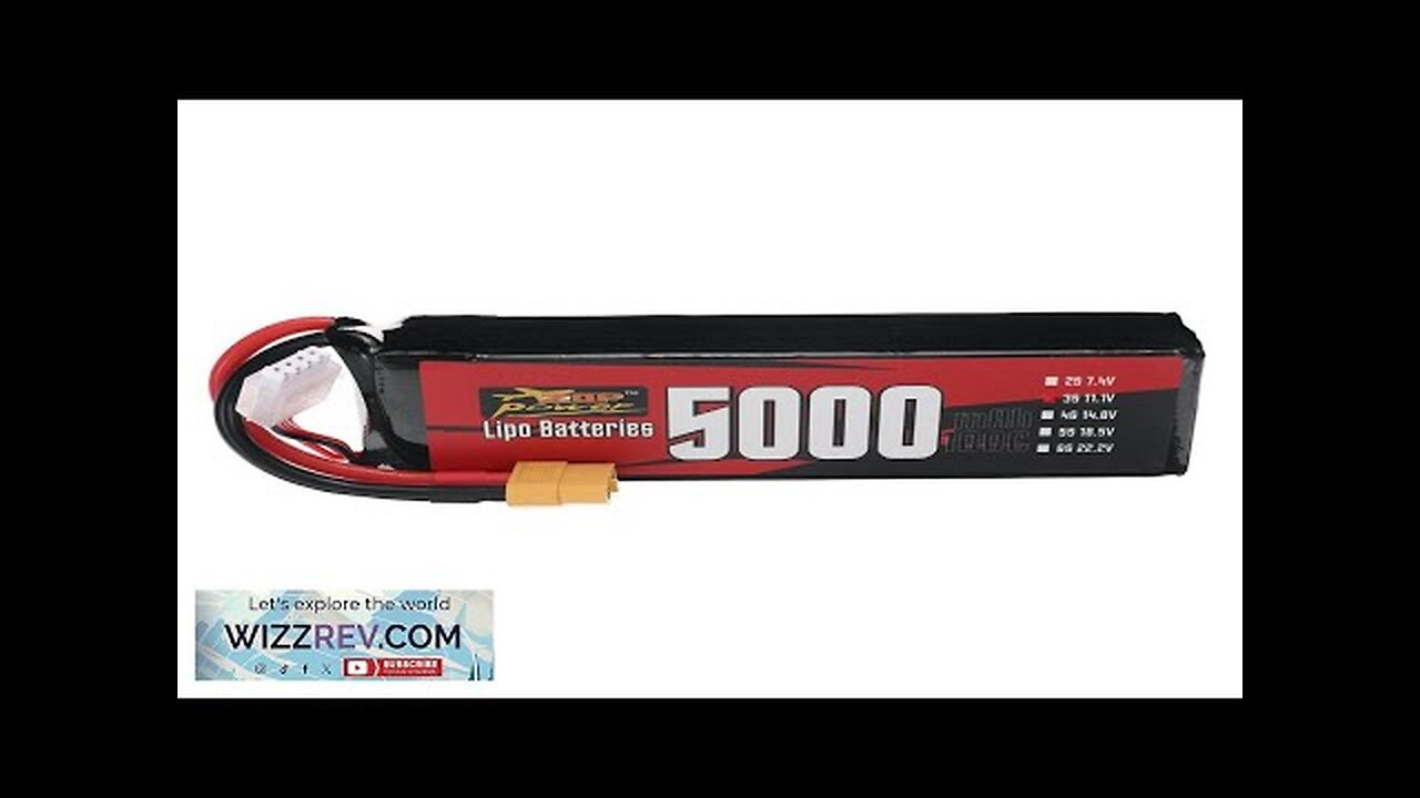 ZOP Power 3S 11.1V 5000mAh 100C 55.5Wh LiPo Battery XT60 Plug Review