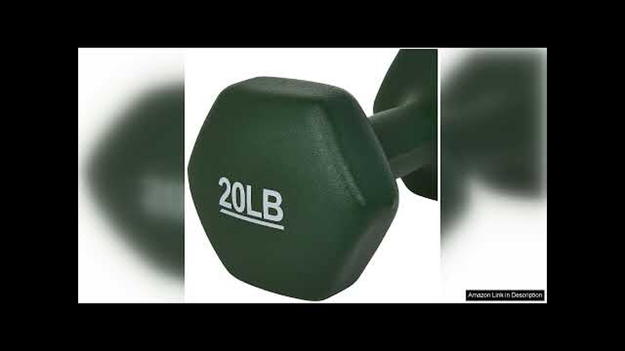 Amazon Basics Neoprene Coated Hexagon Workout Dumbbell Hand Weight Set Review