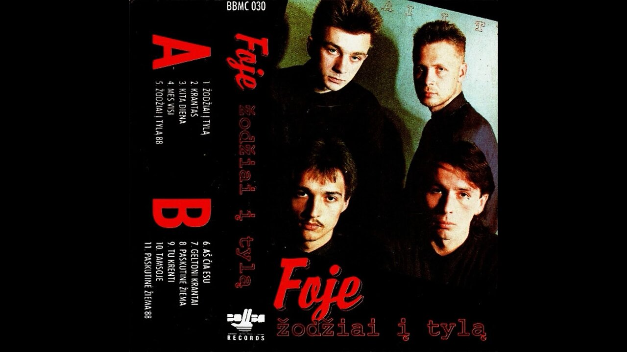 Foje - Žodžiai Į Tylą (Bomba Records) 1990/1995 MC