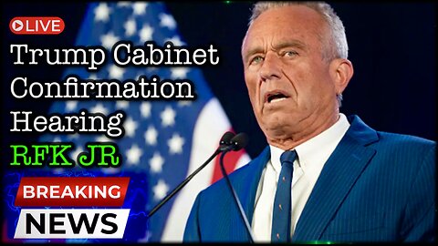 🚨 BREAKING NEWS: Trump's HHS Pick RFK Jr. Faces Historic Senate Confirmation LIVE 🚨