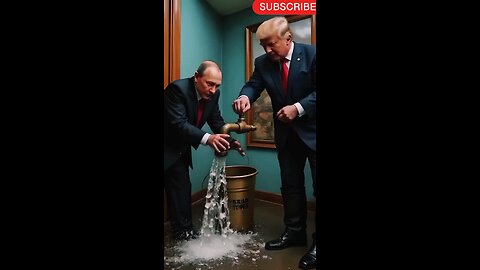 Trump helping Putin to collect water in bucket