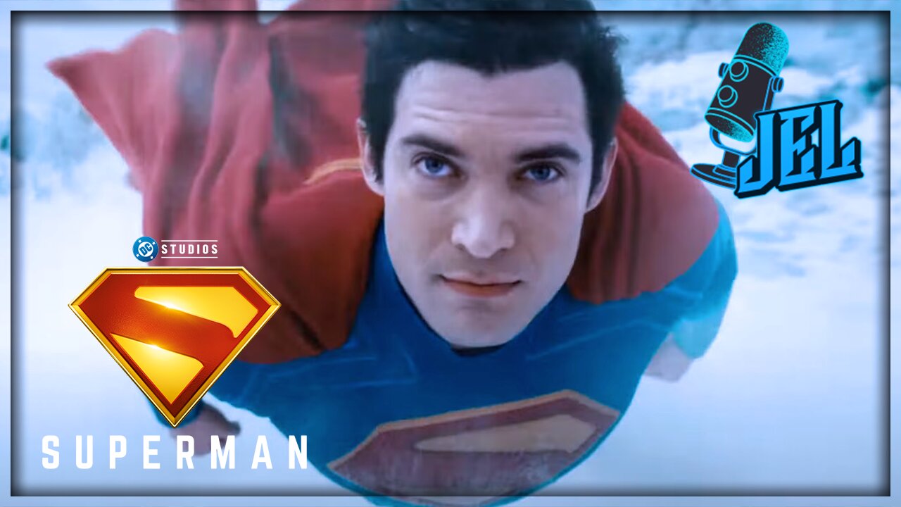 First Look at David Corenswet's Superman FLYING | DC | JEL