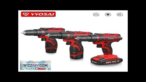 VVOSAI 12V 16V 20V Cordless Drill Electric Screwdriver Mini Wireless Power Driver Review